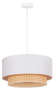 Duolla - Luster na lanku BOHO 1xE27/15W/230V pr. 45 cm krémová/ratan