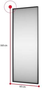 Zrkadlo MEDONI, 160x60, biela