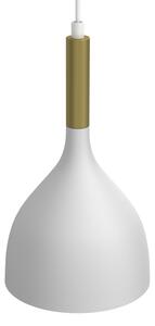 Luster na lanku NOAK 2xE27/15W/230V biela/zlatá