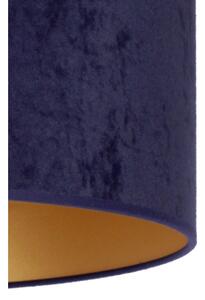 Duolla - Stropné svietidlo ROLLER 1xE27/15W/230V pr. 40 cm modrá/zlatá