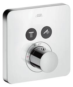 Axor Citterio E - ShowerSelect, termostatická batéria pod omietku pre 2 spotrebiče, chróm 36707000