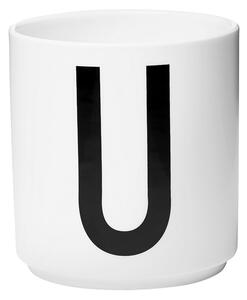 Porcelánový hrnček Letter U