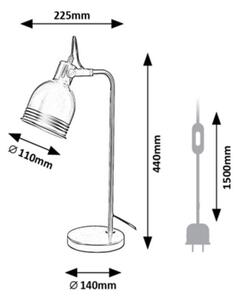 Rabalux 2241 - Stolná lampa FLINT 1xE14/25W/230V béžová