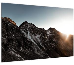 Obraz skalnatého pohoria (90x60 cm)