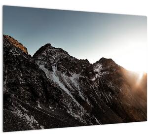 Obraz skalnatého pohoria (70x50 cm)