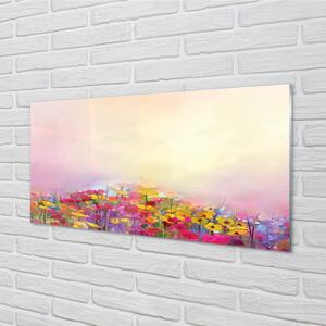 Nástenný panel  Obrázok kvety neba 100x50 cm
