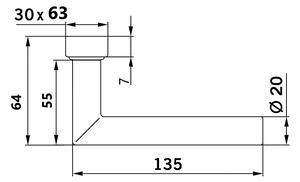 Protipožiarne kovanie TWIN VISION H 8906 Z (E), kľučka-kľučka, Otvor na cylindrickú vložku PZ, Twin E (nerez matná)