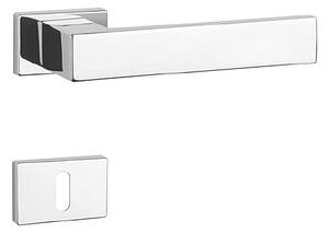 Dverové kovanie MP Pina - RT 7S (OC - Chróm lesklý), kľučka-kľučka, WC kľúč, MP OC (chróm lesklý)