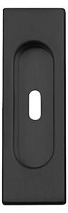 Mušle na posuvné dvere MP HRANATÁ FT 3663AF BB/S (BS), BS černá mat, MP BS (čierna mat)