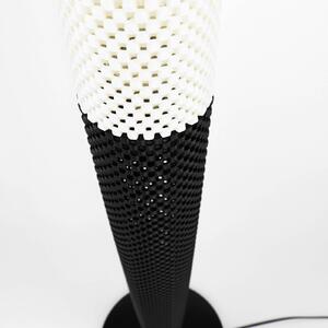 Stojaca lampa Black & White z biomateriálu