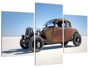 Obraz auta v púšti (90x60 cm)