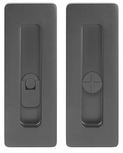 Mušle na posuvné dvere MP TI 4181 5S - WC (BS), MP BS (čierna mat)