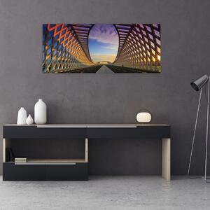 Obraz modernej architektúry mosta (120x50 cm)