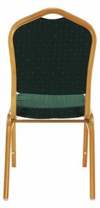 Konferenčná stolička Zina 3 New - zelená / zlatá