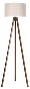 Duolla - Stojacia lampa 1xE27/60W/230V pr. 44 cm krémová/wenge
