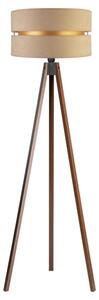 Duolla - Stojacia lampa DUO 1xE27/60W/230V pr. 44 cm béžová/wenge
