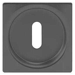 Mušle na posuvné dvere MP BB 3925 - R - HR (ČERNÁ MAT), NEREZ, Otvor na obyčajný kľúč BB, MP BS (čierna mat)
