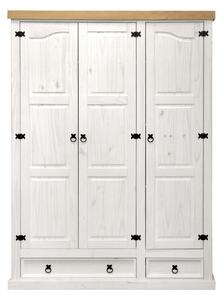 Skriňa 3-dverová CORONA biely vosk 162818B