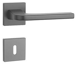 Dverové kovanie MP - AS - ISMENA - HR 7S (BS - Čierna matná), kľučka-kľučka, Bez spodnej rozety, MP BS (čierna mat)