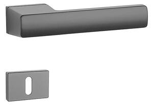 Dverové kovanie MP - AS - BRISA - RT 7S BS - Čierna matná, kľučka-kľučka, Otvor pre obyčajný kľúč BB, MP BS (čierna mat)