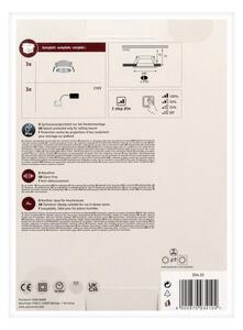 Paulmann 93410 - SADA 3xLED/6,5W IP44 Stmievateľné kúpeľňové svietidlo COLE 230V