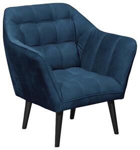 KOKTAILOVÉ KRESLO, textil, kompozitné drevo, modrá MID.YOU - Kreslá, Online Only