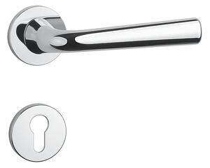 Dverové kovanie MP - AS - TULIPA - R 7S (OC - Chróm lesklý), kľučka-kľučka, WC kľúč, MP OC (chróm lesklý)
