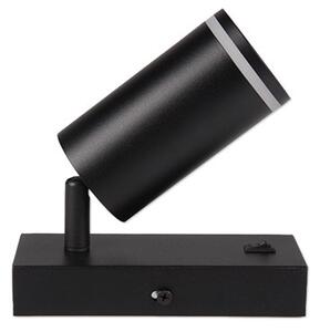 Nástenné bodové svietidlo 1xGU10/35W/230V čierna