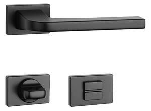 Dverové kovanie MP - AS - ISMENA - RT 7S (BS - Čierna matná), kľučka-kľučka, Bez spodnej rozety, MP BS (čierna mat)