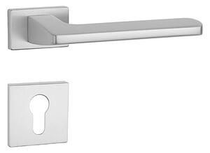 Dverové kovanie MP - AS - YUKA - RT 7S (OCS - Chróm brúsený), kľučka-kľučka, WC kľúč, MP OCS (chróm brúsený)