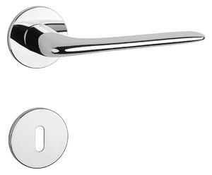 Dverové kovanie MP - AS - VIOLA - R 5S (OC - Chróm lesklý), kľučka-kľučka, WC kľúč, MP OC (chróm lesklý)