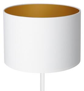 Stolná lampa ARDEN 1xE27/60W/230V pr. 25 cm biela/zlatá