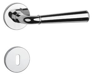 Dverové kovanie MP MARIGOLD 1 - R 7S (OC - Chróm lesklý), kľučka pravá-guľa, Otvor na cylidrickou vložku, MP OC (chróm lesklý)