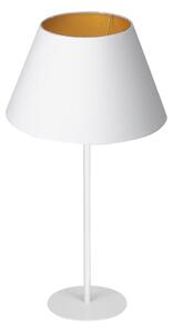 Stolná lampa ARDEN 1xE27/60W/230V pr. 30 cm biela/zlatá