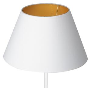 Stolná lampa ARDEN 1xE27/60W/230V pr. 30 cm biela/zlatá