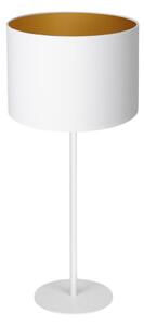 Stolná lampa ARDEN 1xE27/60W/230V pr. 25 cm biela/zlatá