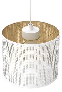 Luster na lanku LOFT SHADE 3xE27/60W/230V biela/zlatá