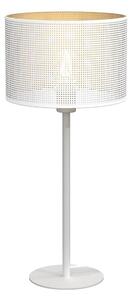 Stolná lampa LOFT SHADE 1xE27/60W/230V pr. 25 cm biela/zlatá