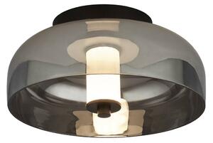 Stropné LED svietidlo Frisbee, sklenené tienidlo