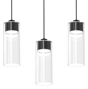 Luster na lanku CLARISSA 3xGX53/12W/230V čierna