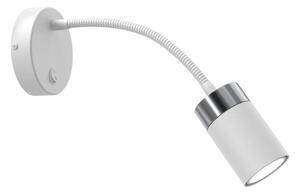 Flexibilná lampička JOKER 1xGU10/8W/230V biela/matný chróm