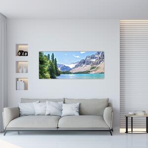 Obraz Alpského jazera (120x50 cm)