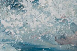 Maľovaný obraz na stenu MORSKÉ VLNY 70x70 cm (maľované obrazy)