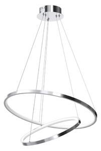 LED Luster na lanku ROTONDA LED/51W/230V lesklý chróm