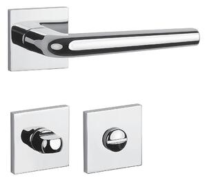 Dverové kovanie MP FUNKIA - HR 7S (OC - Chróm lesklý), kľučka-kľučka, WC kľúč, MP OC (chróm lesklý)