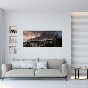 Obraz skalnatých hôr (120x50 cm)