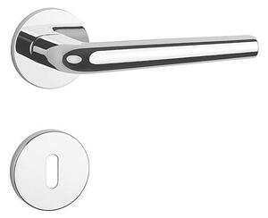 Dverové kovanie MP FUNKIA - R 7S (OC - Chróm lesklý), kľučka-kľučka, Otvor na cylidrickou vložku, MP OC (chróm lesklý)