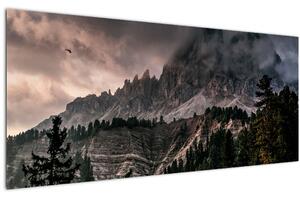 Obraz skalnatých hôr (120x50 cm)