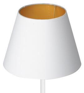 Stolná lampa ARDEN 1xE27/60W/230V pr. 20 cm biela/zlatá