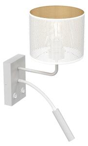Nástenná lampa LOFT SHADE 1xE27/60W+1xG9/8W/230V biela/zlatá